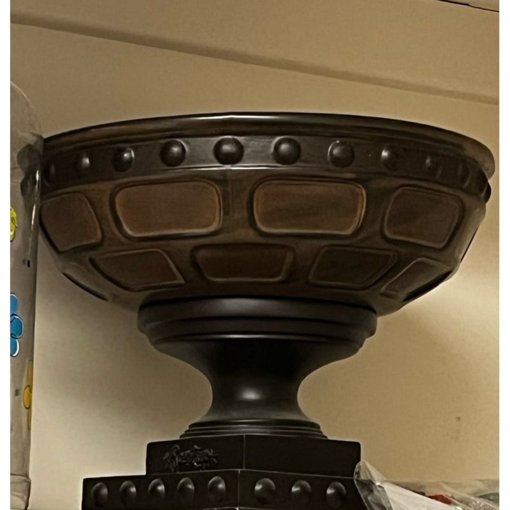 Limited edition Scentsy brown and dark brown bowl home decor.
